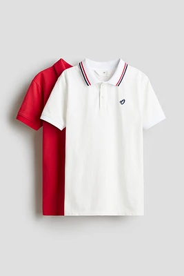 2-Pack Cotton Polo Shirts