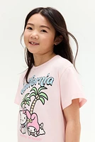 T-shirt en coton imprimé