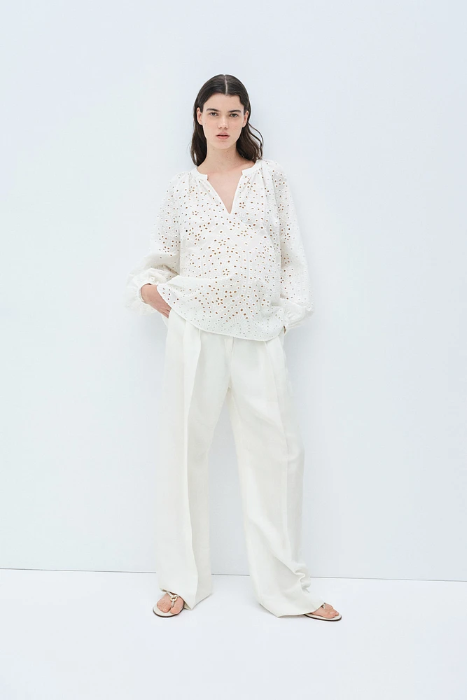 Blouse MAMA Before & After en broderie anglaise