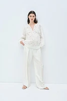Blouse MAMA Before & After en broderie anglaise
