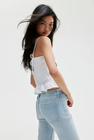 Flared Low Ankle Jeans
