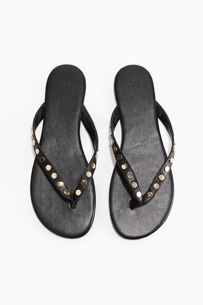 Studded Flip-Flops