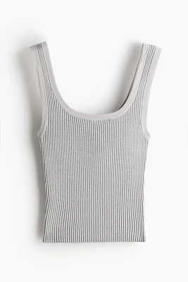 Débardeur en tricot côtelé