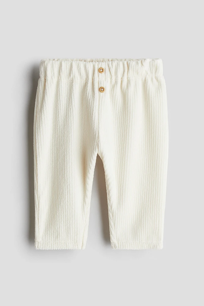 Ribbed Velour Pants