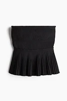 Pleated Bandeau Top