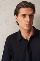 Slim Fit Wool Polo Shirt