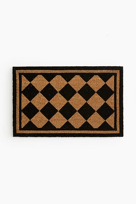 Patterned Coconut Fiber Doormat