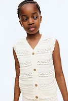 2-Piece Pattern-Knit Cotton Set