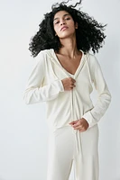 Chenille Hooded Jacket