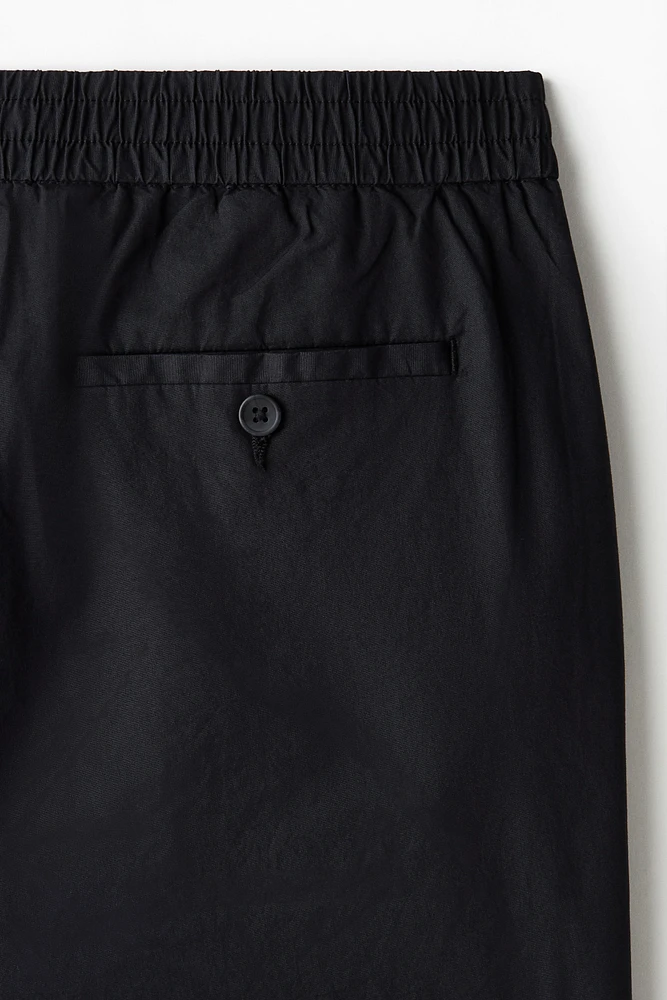Relaxed-Fit Poplin Shorts