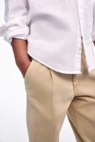 Loose-Fit Tapered Twill Chinos