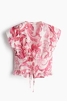 Ruffle-trimmed Blouse