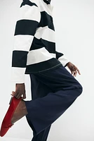 Wide-cut Pull-on Pants