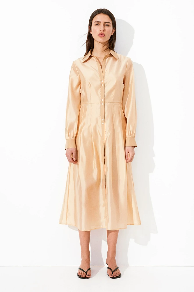 Shirt Dress with Tapered Waist