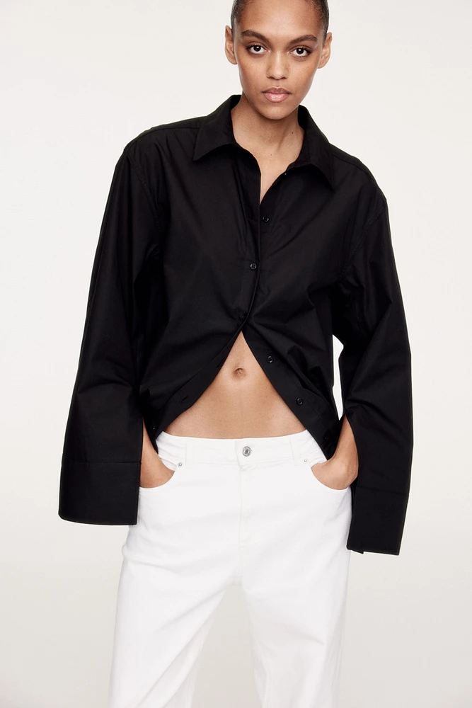 Slit-Cuff Shirt