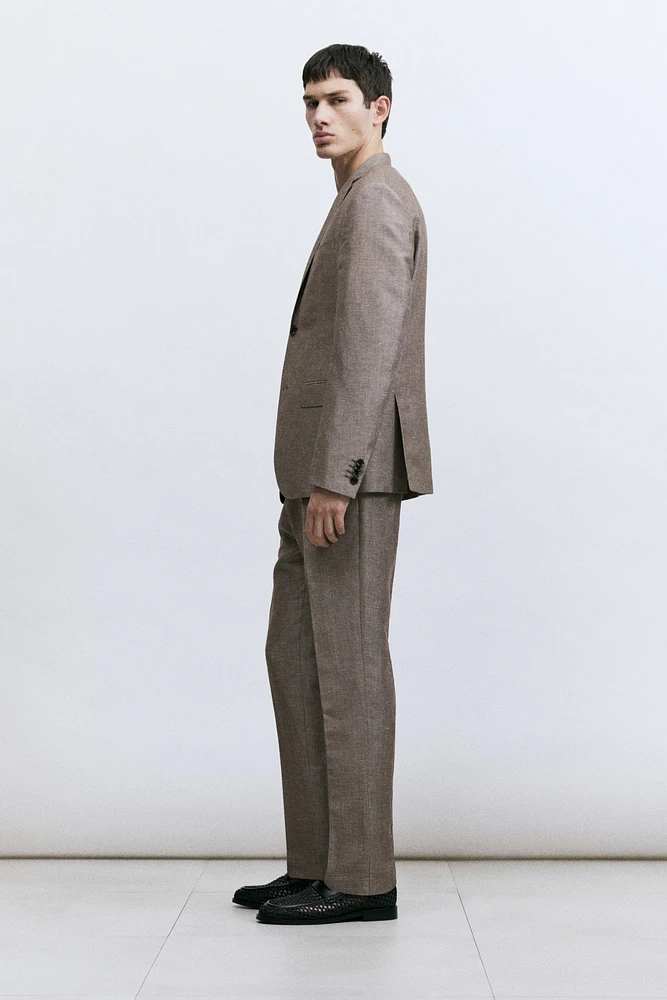 Slim Fit Wool-Blend Suit Pants