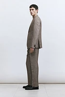 Slim Fit Wool-Blend Suit Pants