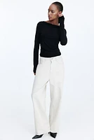 Draped Jersey Top