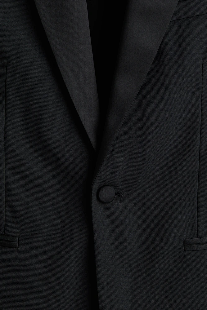 Slim-Fit Wool-Blend Tuxedo Jacket