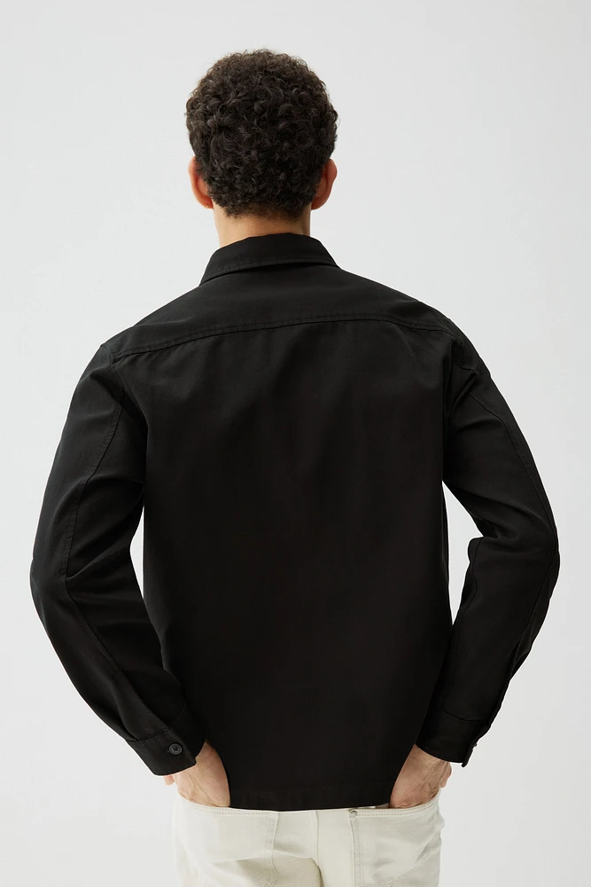 Regular-Fit Cotton Twill Overshirt