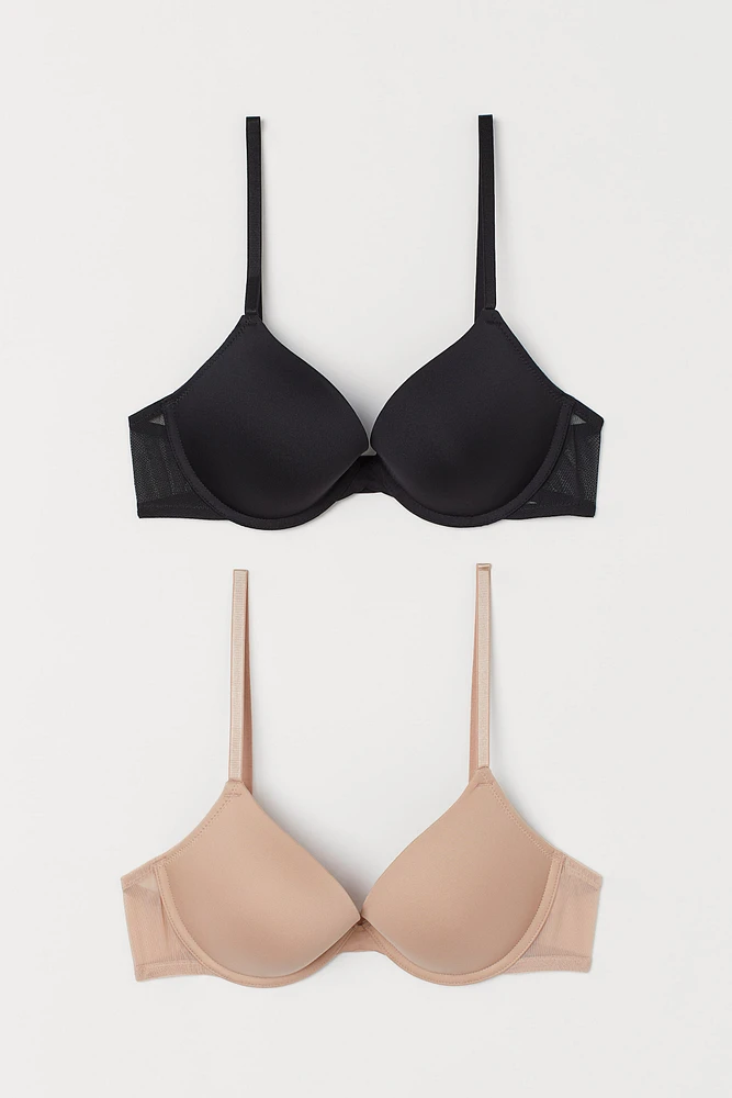 2-pack Microfiber Push-up Bras