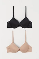 2-pack Microfiber Push-up Bras