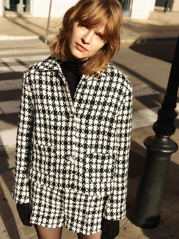 Veste en tissu jacquard