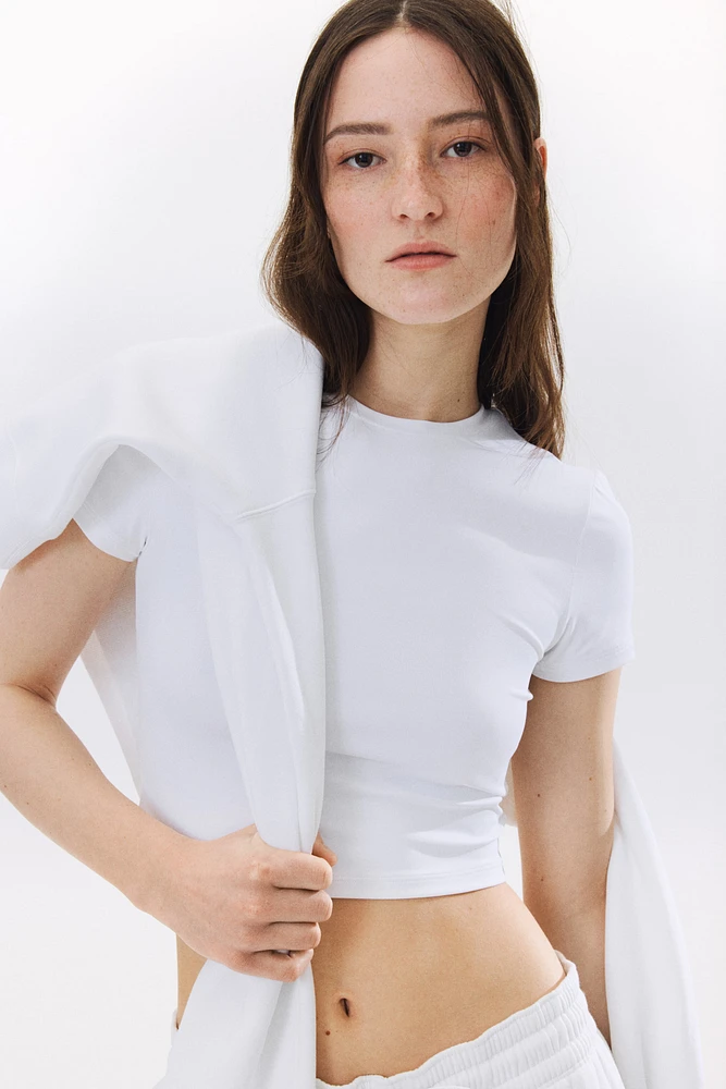 Microfiber Cropped T-Shirt