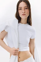 Microfiber Cropped T-Shirt