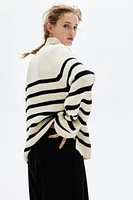 Pleat-Front Twill Pants