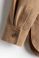Blouse à enfiler en daim