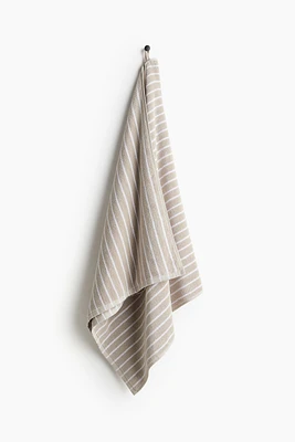 Serviette de bain rayée