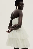 Robe bustier avec jupe évasée