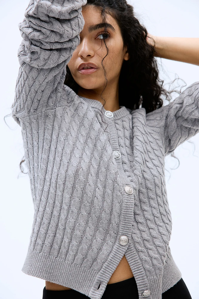 Cable-Knit Cardigan