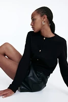 Textured Jersey Cardigan