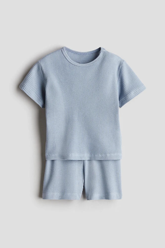 Ensemble 2 pièces en coton gaufré