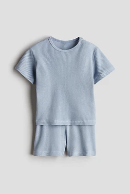 Ensemble 2 pièces en coton gaufré