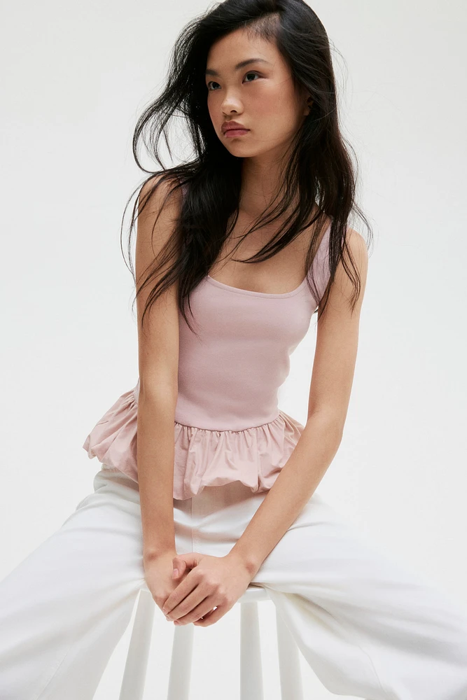 Bubble-Hem Tank Top