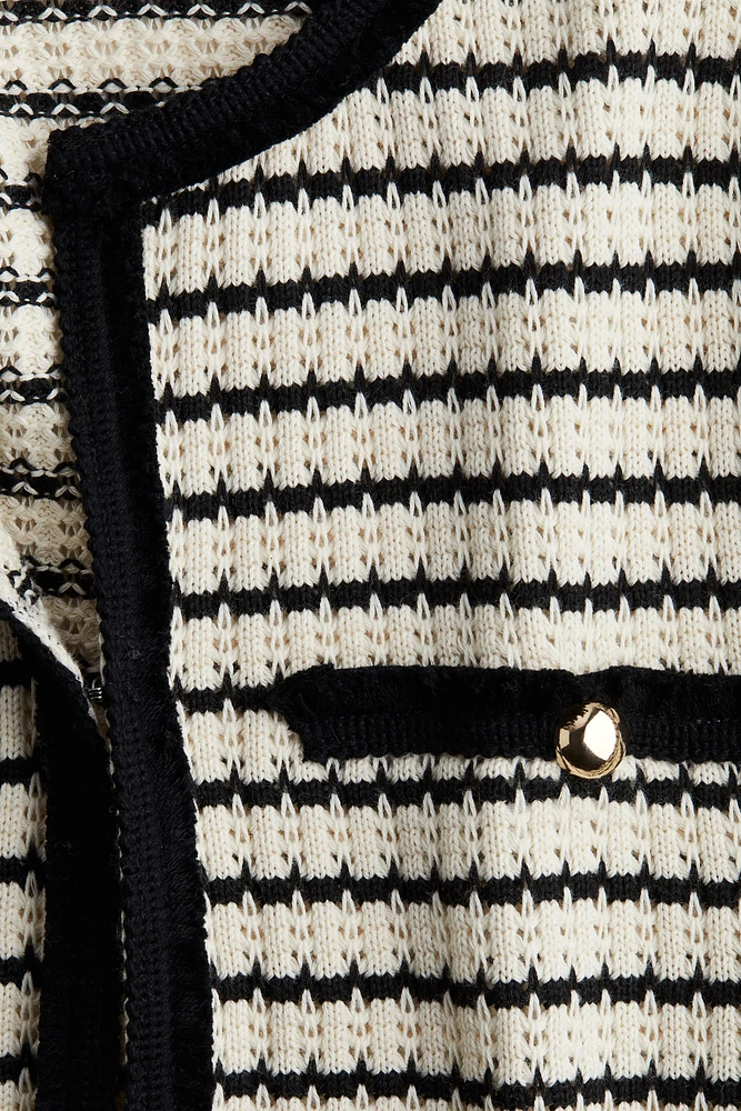 Textured-Knit Cardigan
