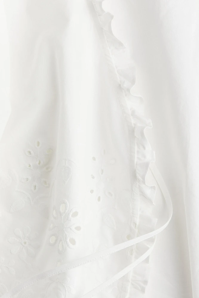 Cotton Blouse with Eyelet Embroidery