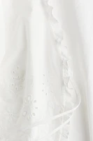 Cotton Blouse with Eyelet Embroidery