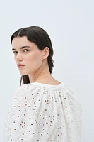 Blouse MAMA Before & After en broderie anglaise