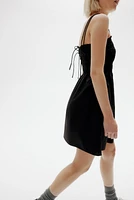 Smocked-Bodice Cotton Dress