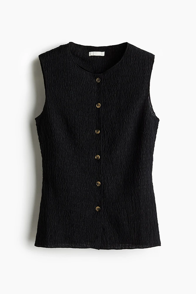 Textured Jersey Vest