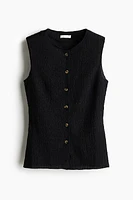 Textured Jersey Vest
