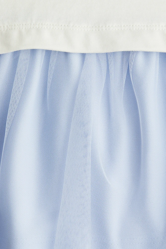 Robe en tulle avec motif imprimé