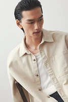 Regular-Fit Cotton Twill Overshirt