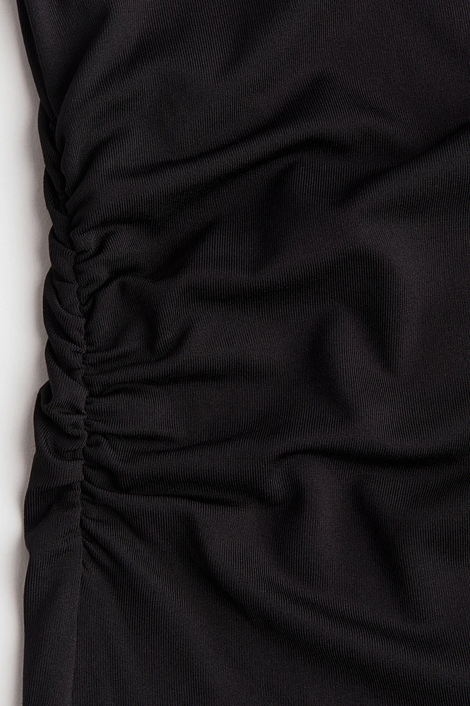 Draped Bodycon Maxi Dress