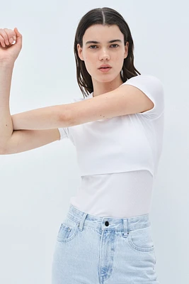 MAMA Ribbed Nursing Top