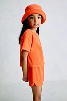 2-Piece Terry Top and Shorts Set